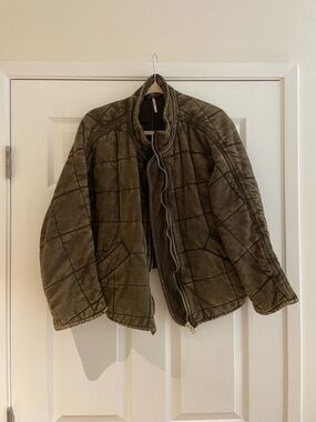 Free People Quilted Dolman Jacket